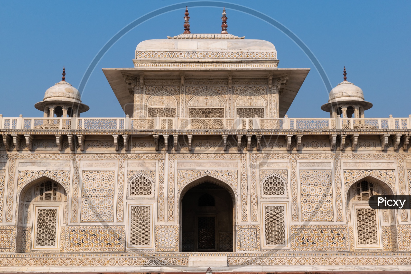 Architectural View of Itmad-ud-Daula Tomb In Agra , Also Known As Bachcha Taj or Jewel Box