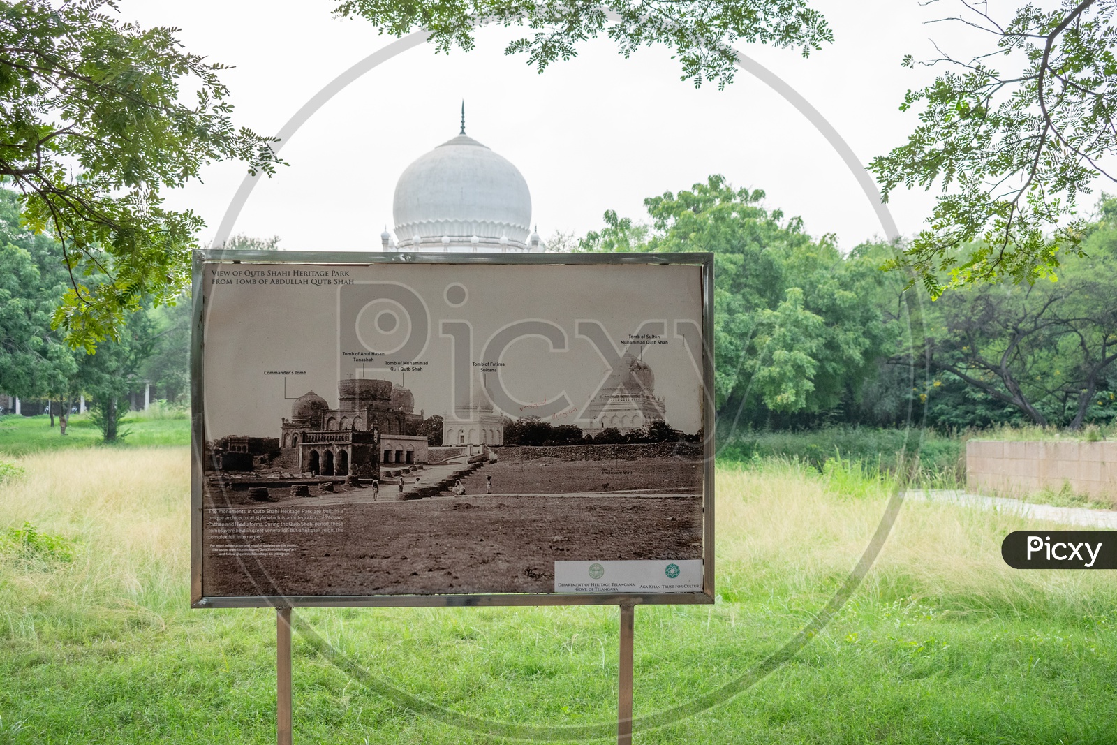 Boards by Archaeological Survey Of India At Qutub Shahi Tombs
