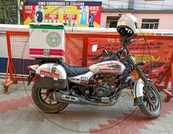 Telangana Government First Responder Ambulance Bike Services