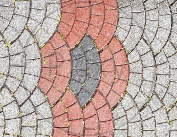 Interlocking Floor Tiles Patterns Forming A Background