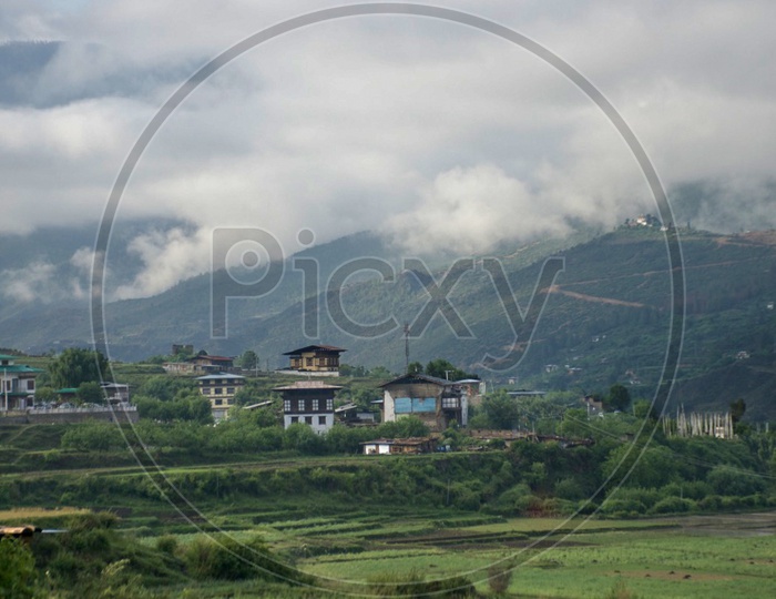 Landscapes of Paro, Bhutan