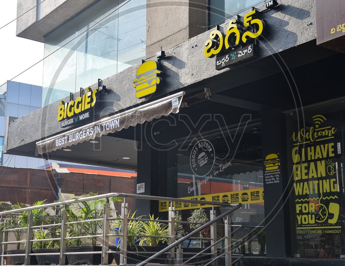 Biggies  Burger & More Eatery Outlet, Road No 36, Jubilee Hills. 