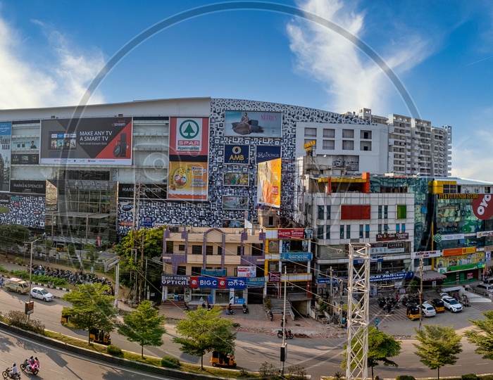 Panoramic view of Sarath City Capital mall