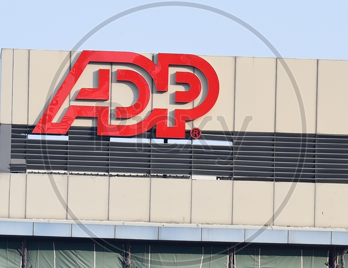 ADP  Software Company Name on Building, Hitech city, Hyderabad