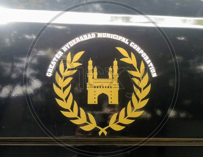 Disaster Response Force Truck Logo Hyderabad Telangana Maintained by Greater Hyderabad Municipal Corporation