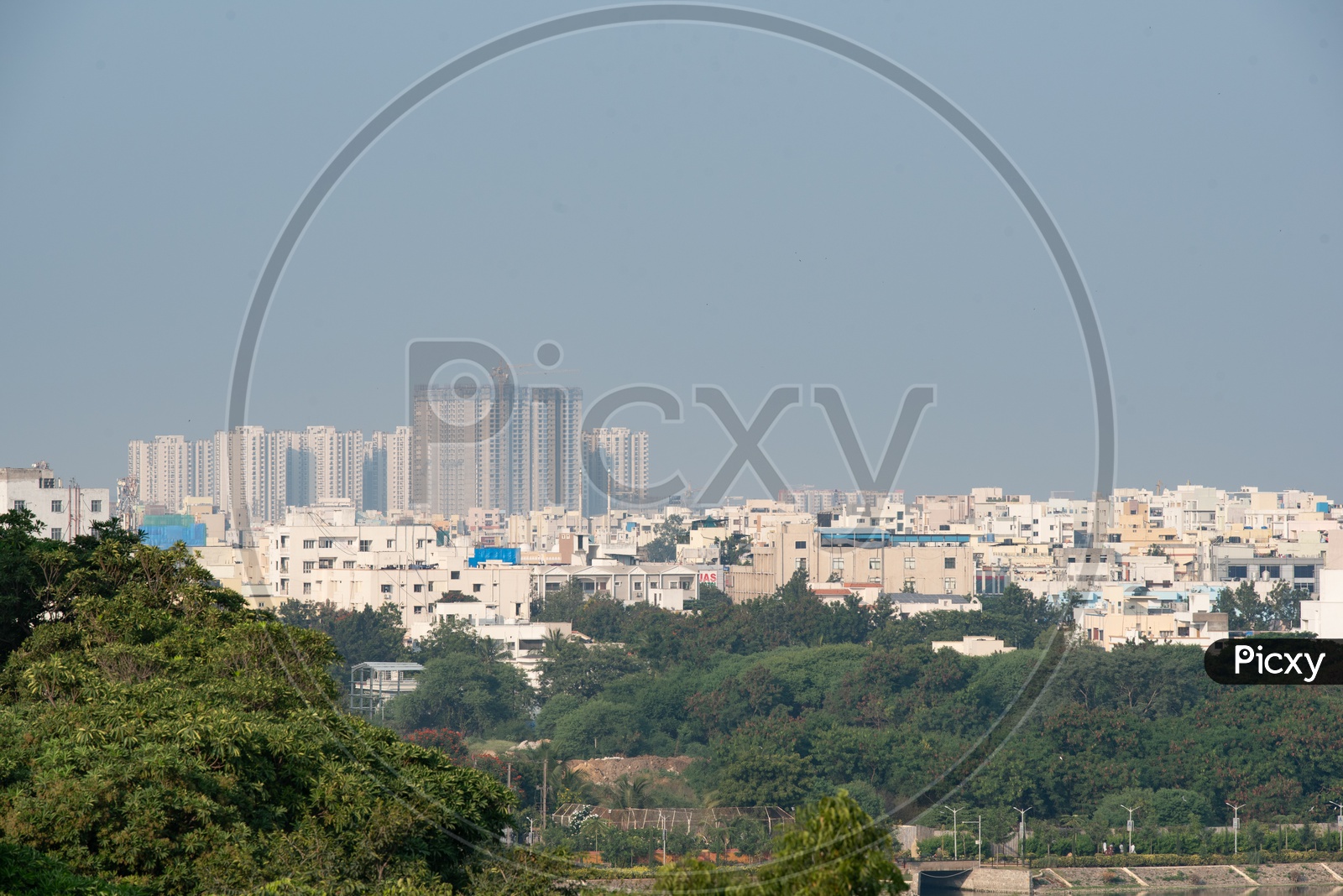 Jubilee Hills View From Durgam Cheruvu Bridge
