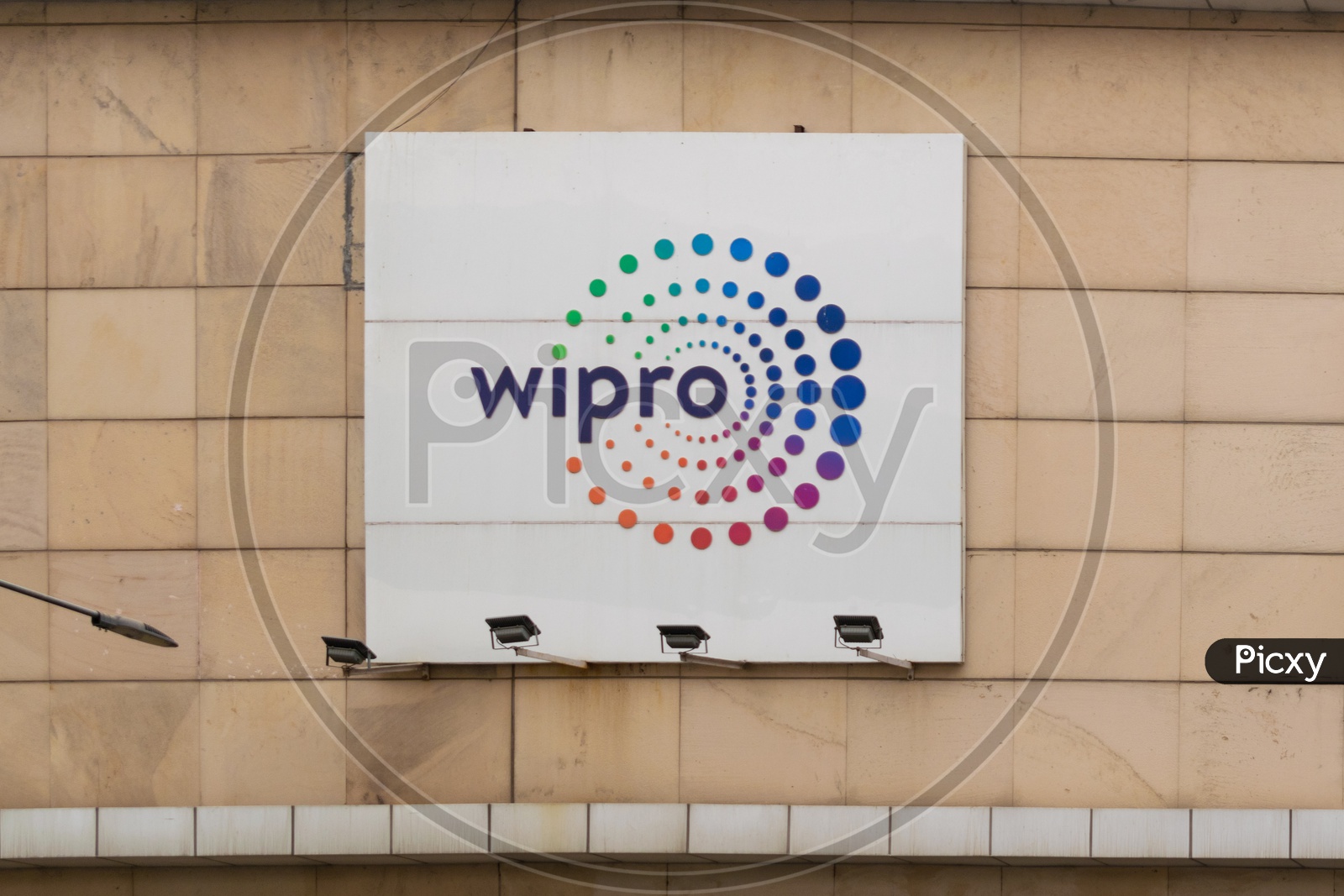 Wipro logo outside the office