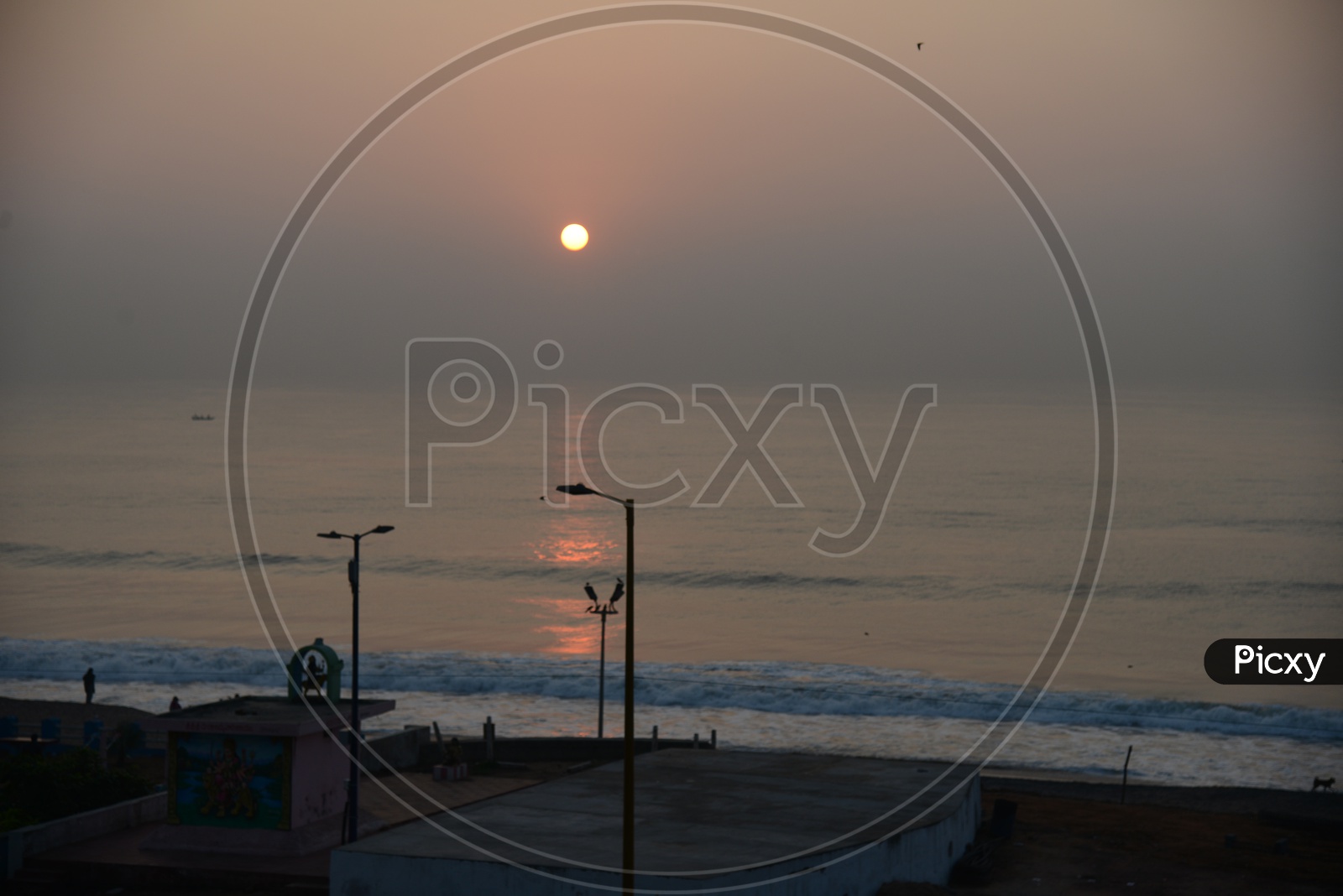 Sunset Over RK Beach In Visakhapatnam
