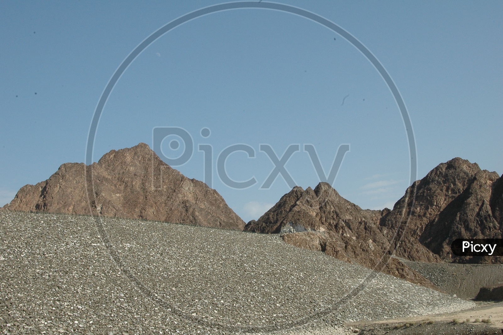 Mountain Peaks And Mountain Ranges Canopy With Sky In Ladakh
