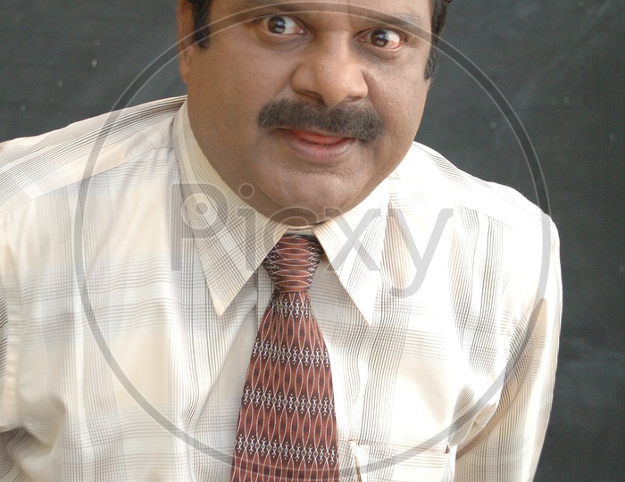 Tollywood Comedian Dharmavarapu Subramanyam in Movie Working Stills