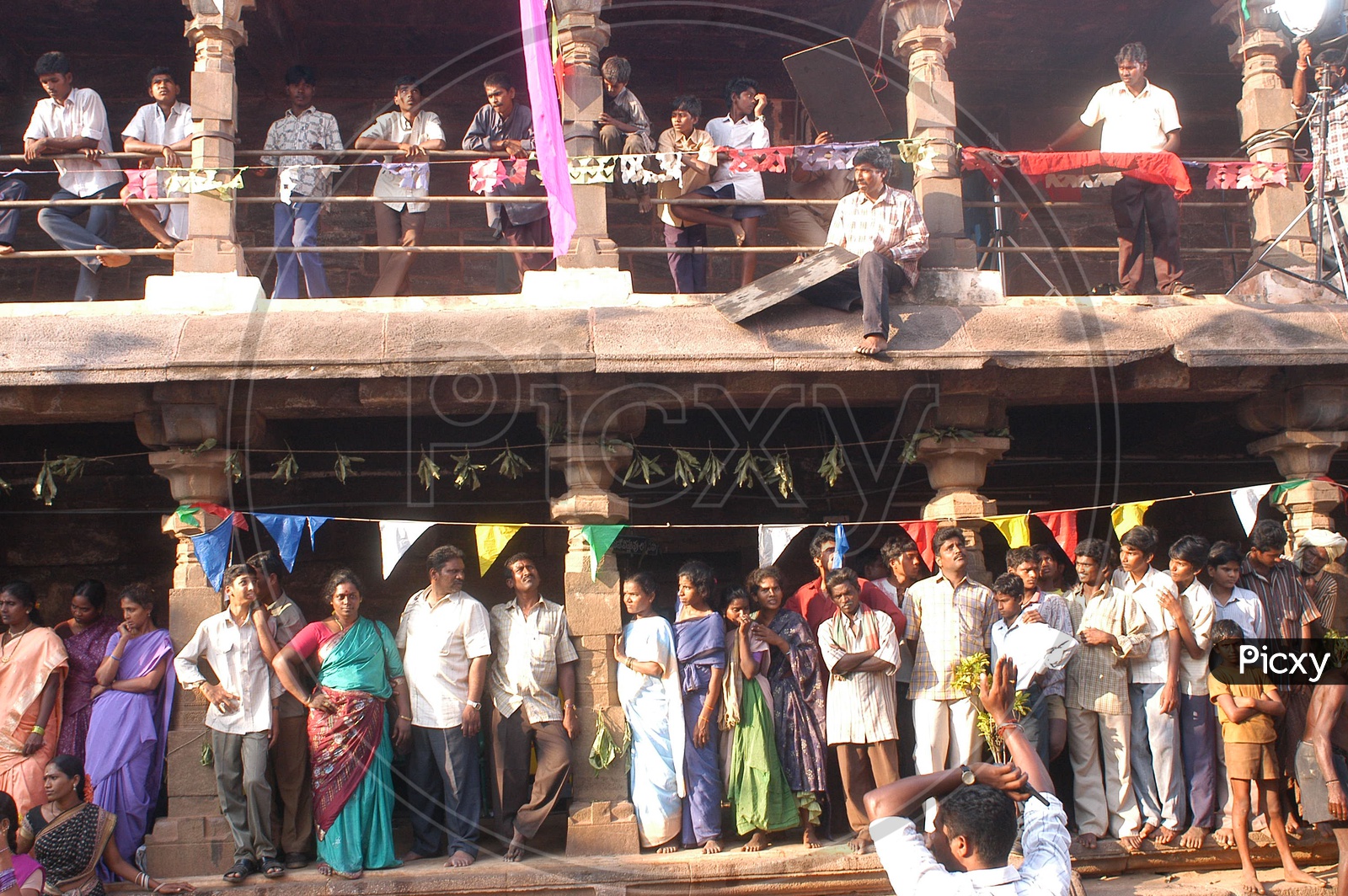 Telugu Movie Song Shooting in a Temple