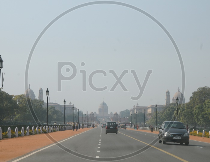 Rajpath Road in Delhi