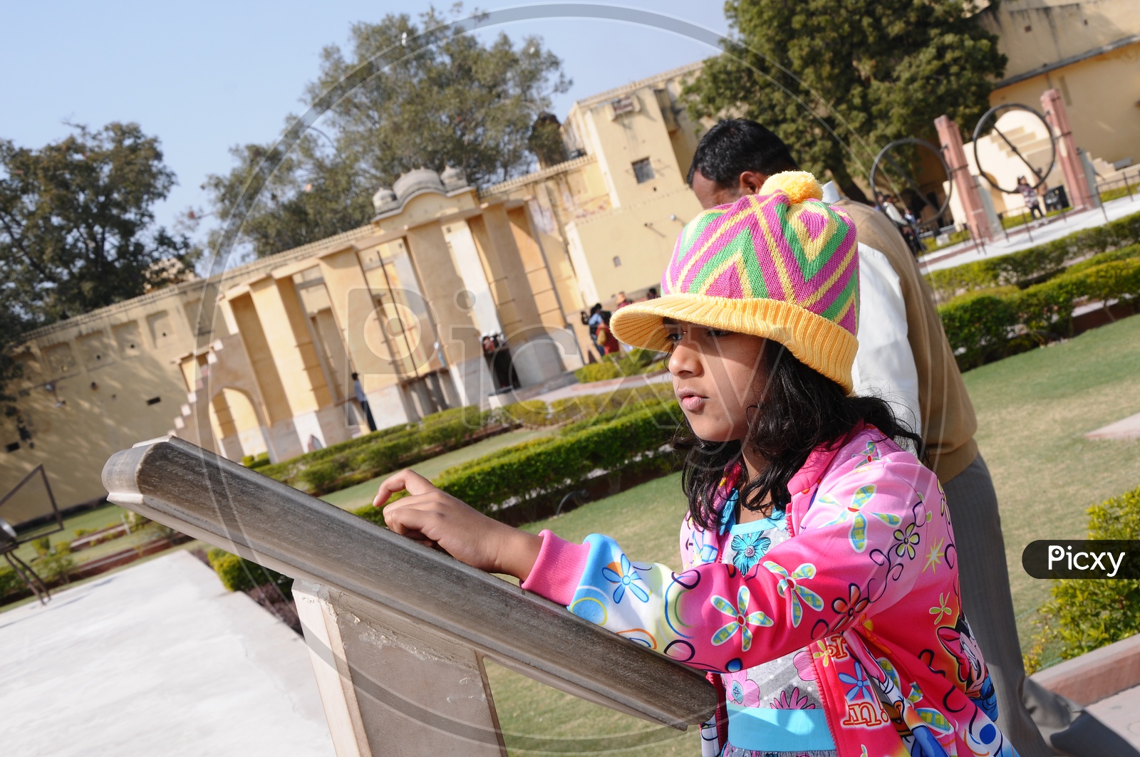 Tourist Girl At    Maharaja Sawai Singh Museum In Jaipur