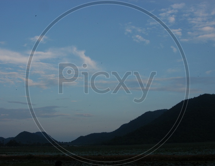 Evening view of Mountains in Background