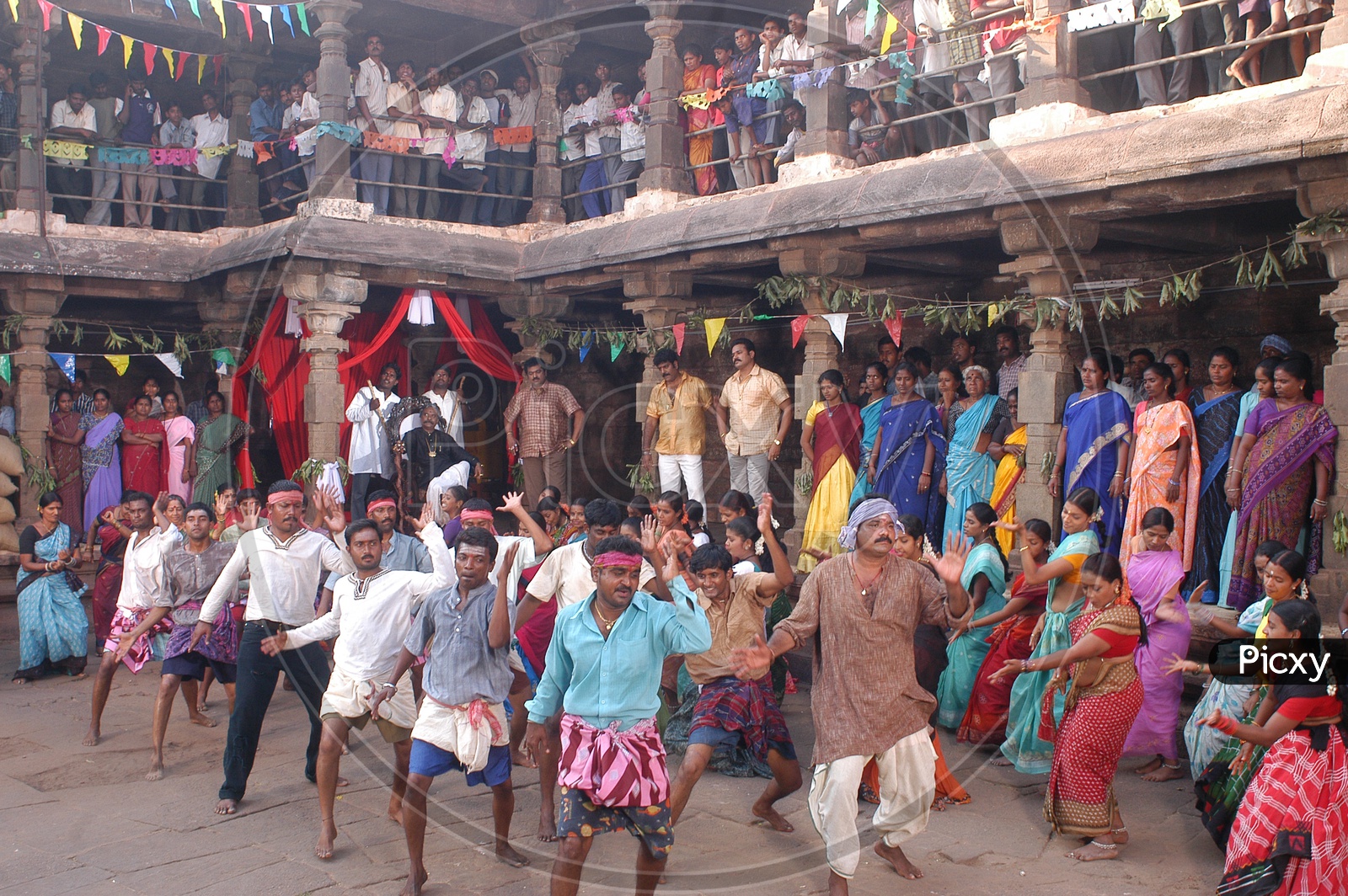 Telugu Movie Song Shooting in a Temple