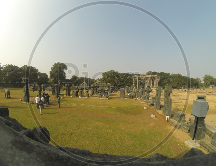 Old Ruins Of Ancient Temples Of Kakathiya Dynasty