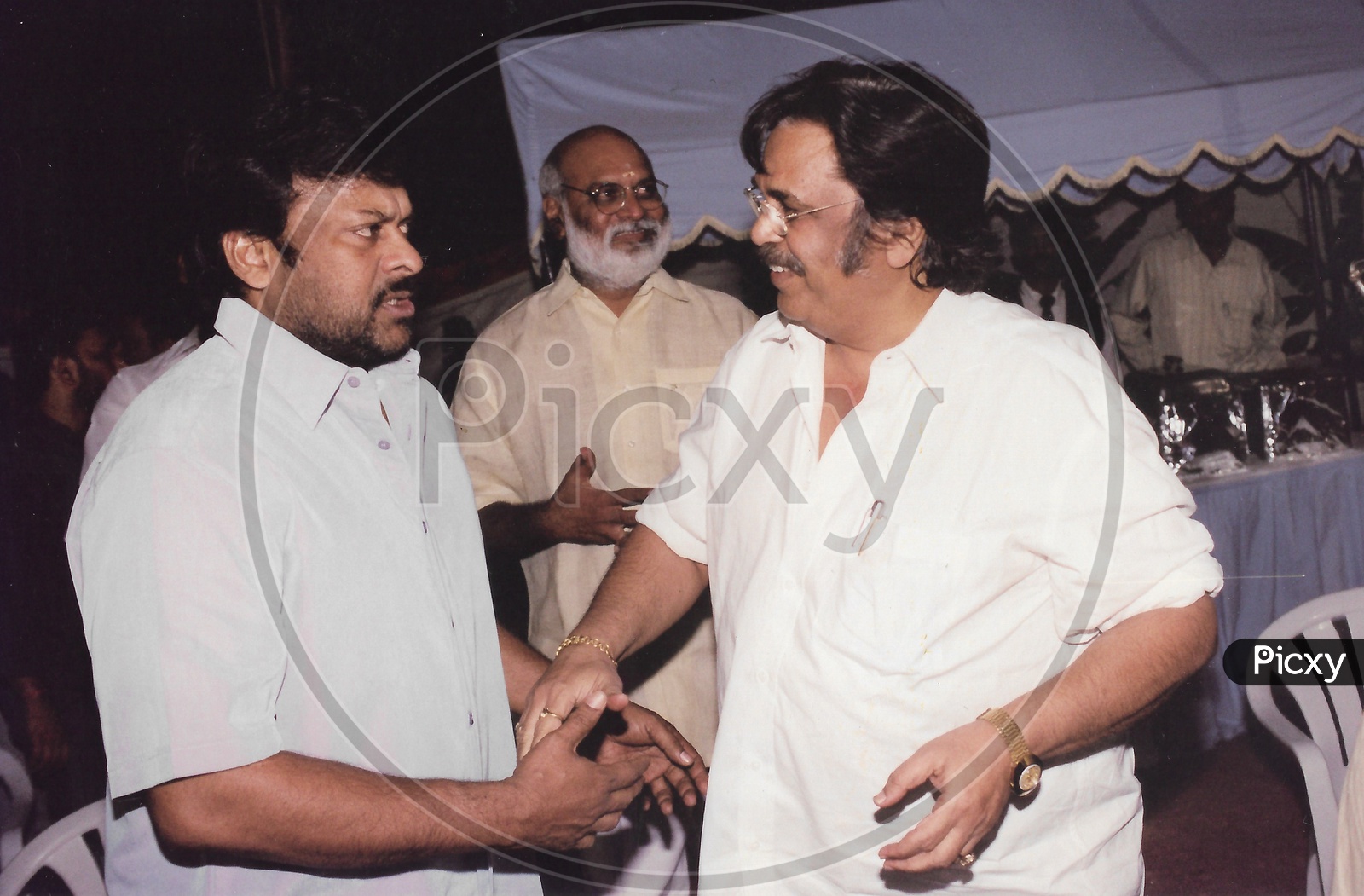Telugu Film Actor Chiranjeevi with Director Dasari Narayana Rao