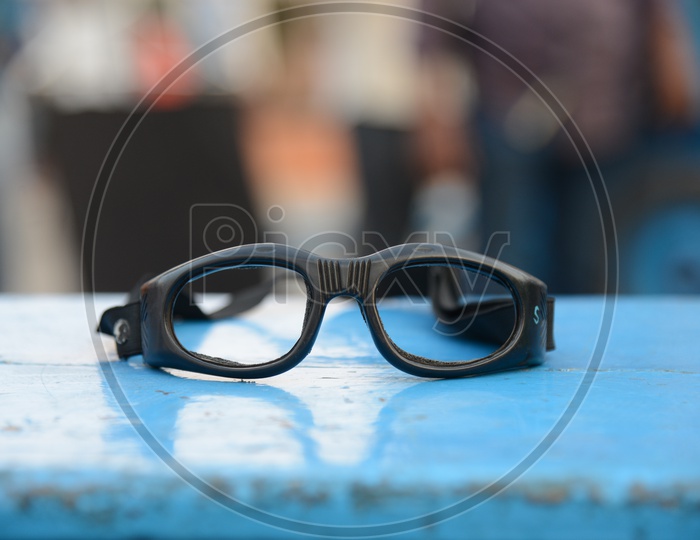 Swimming Goggles  At a Swimming pool Stage