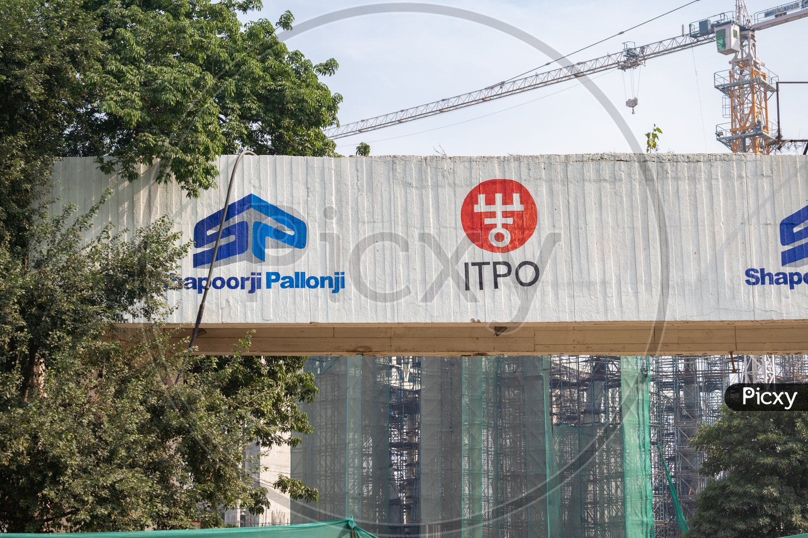 ITPO  Construction Site by Shapoorji  Pallonji
