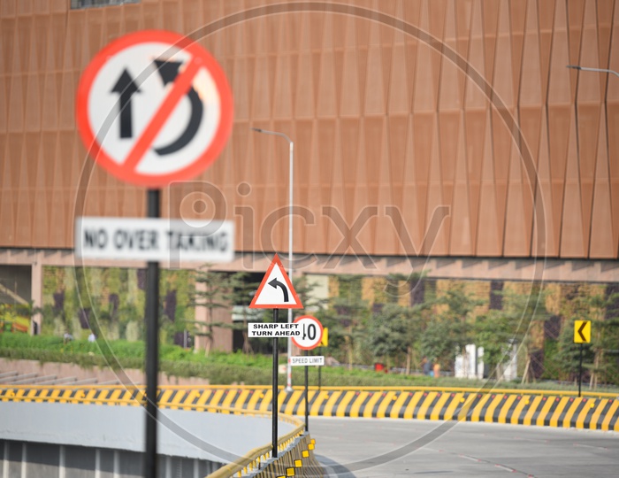 Caution Sign Boards on Bio Diversity Flyover