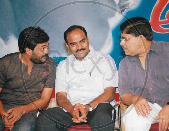 Telugu Film Producer Allu Aravind with Director Puri Jagannadh