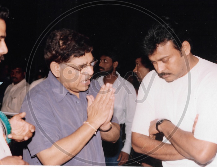 Telugu Film Producer Allu Aravind with Mega Star Chiranjeevi