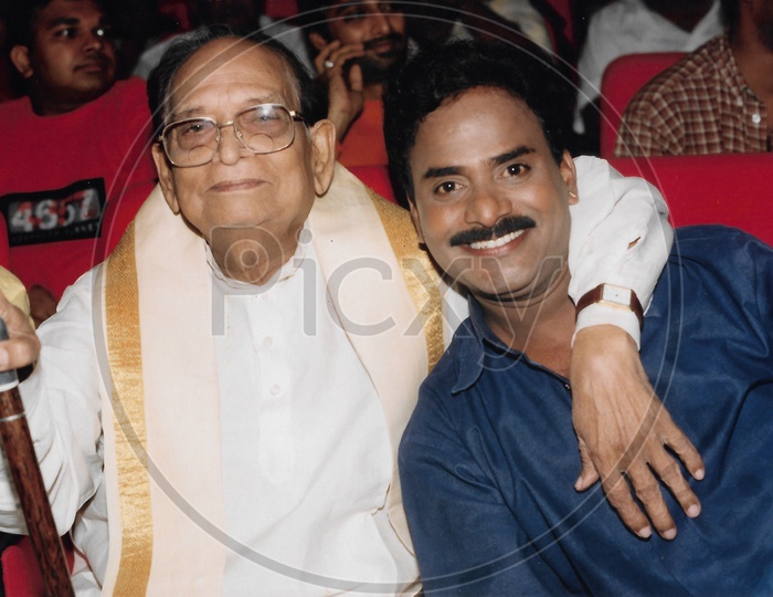 Telugu Film Actor and Comedian Allu Ramalingaiah with Comedian Venu Madhav