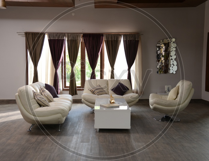 Interior Of a House With Elegant Furniture And Sofas
