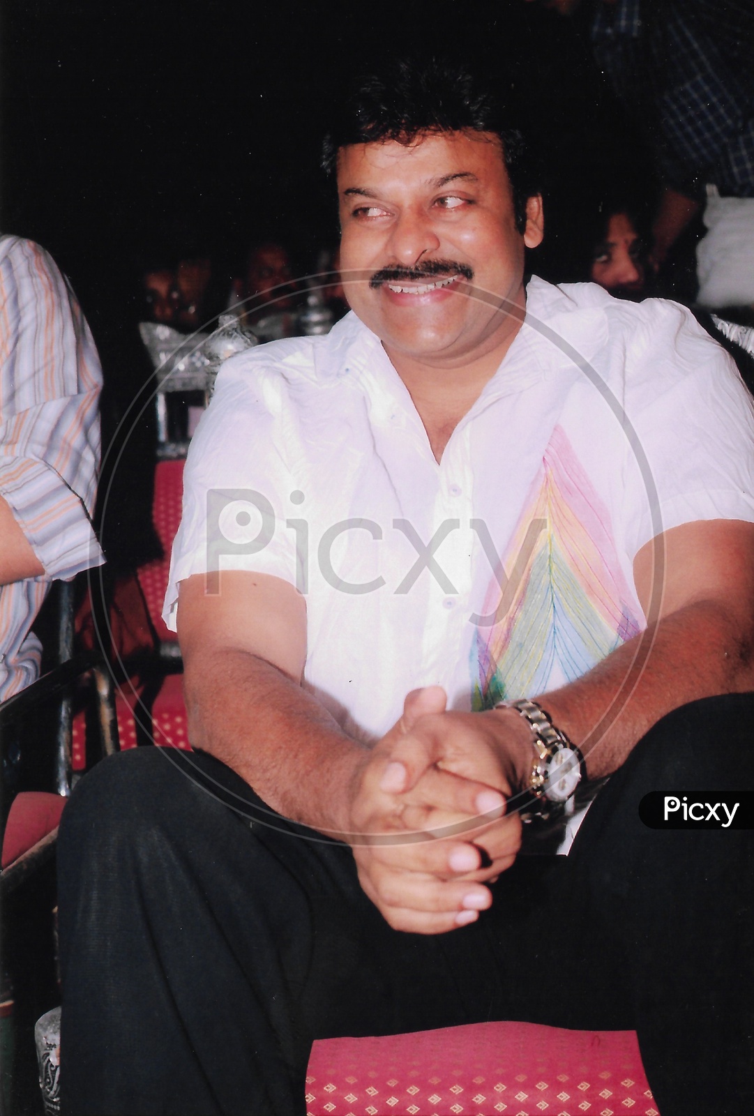 Telugu Film Actor Chiranjeevi in a Movie Function