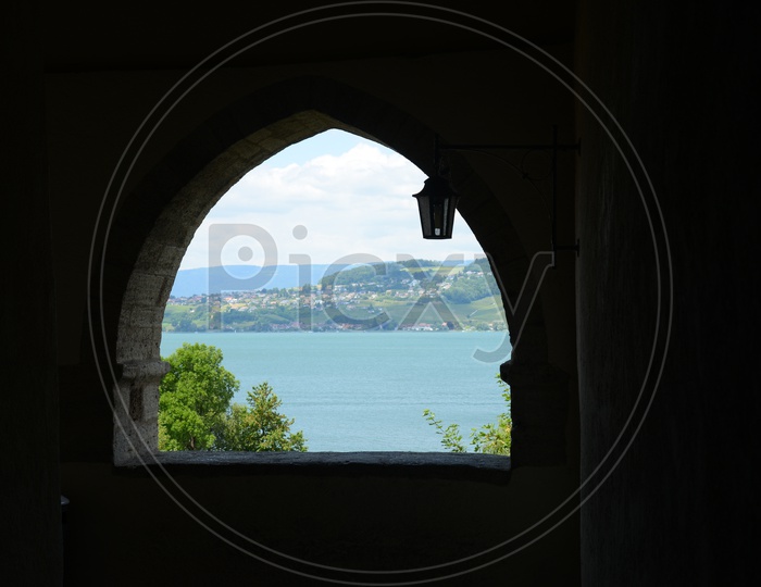 A View Of A River Valley From a Palace Window