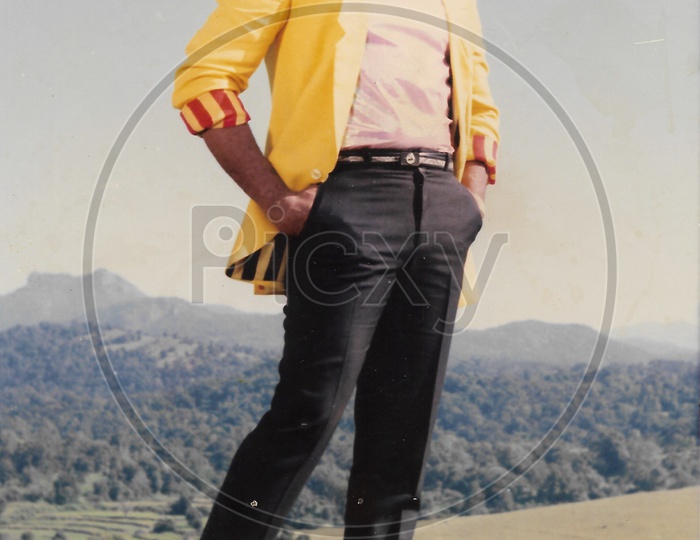 Portraits of Indian Film Actor Chiranjeevi