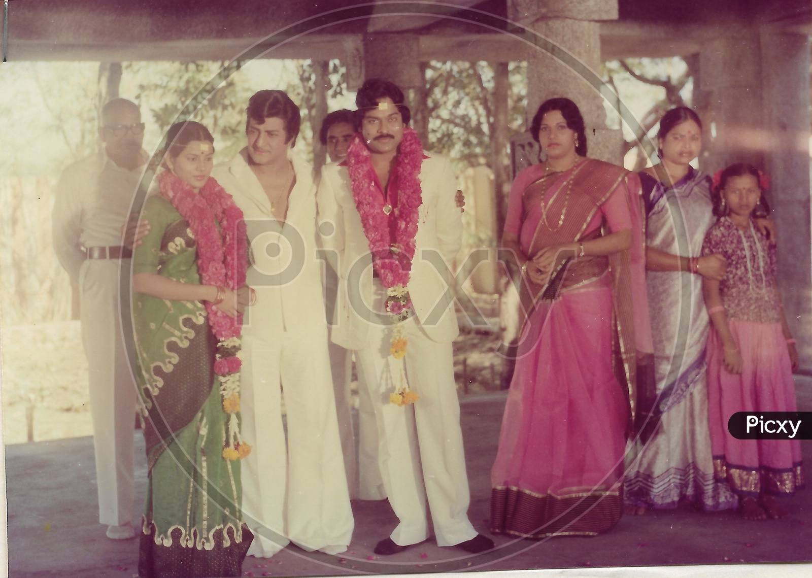 Image of Telugu Film Actors Chiranjeevi and N.T.Rama Rao Movie ...
