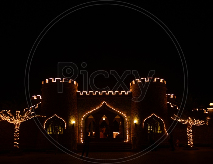 Led Light Decoration For A Palace