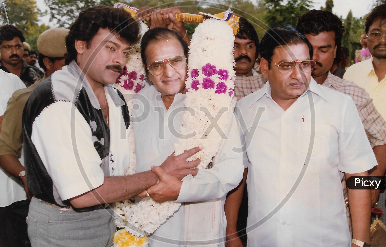 Image of Former AP Chief Minister N.T.Rama Rao with Film Actor ...