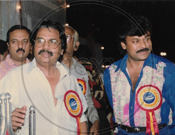 Telugu Film Actor Chiranjeevi with Film Director Dasari Narayana Rao