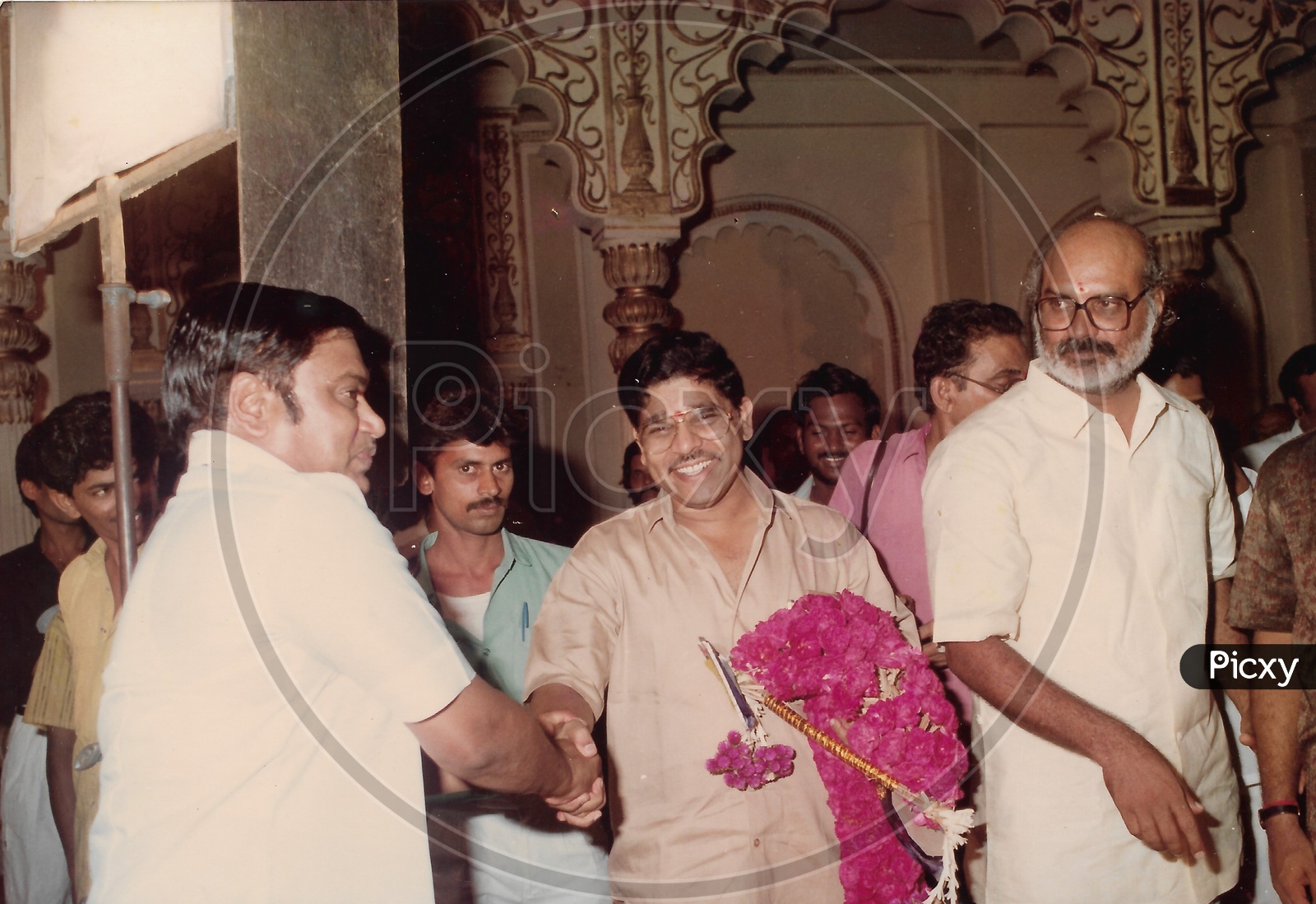 Telugu Film Producer Allu Aravind with Director Raghavendra Rao