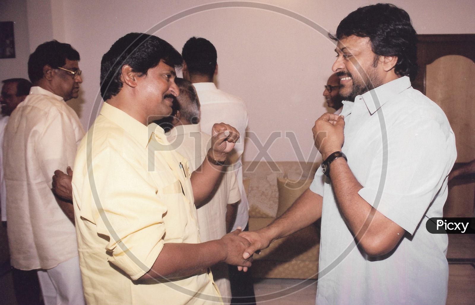 Telugu Film Actor Chiranjeevi with Director S. V. Krishna Reddy