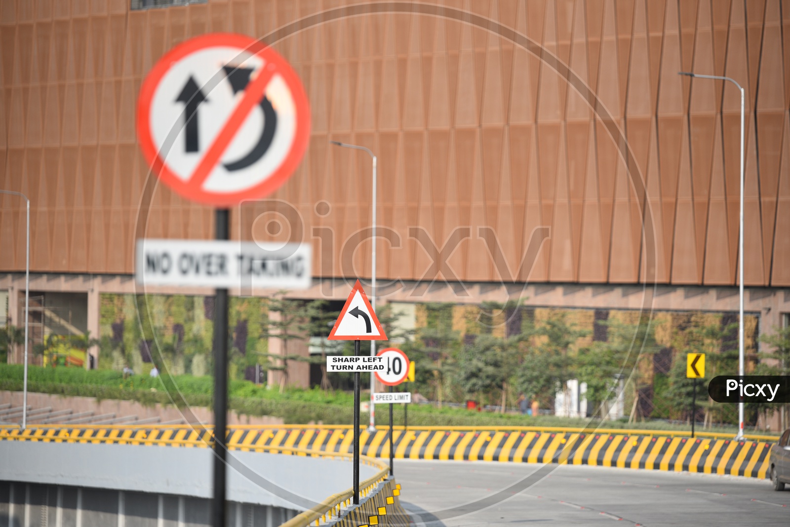 Caution Sign Boards on Bio Diversity Flyover