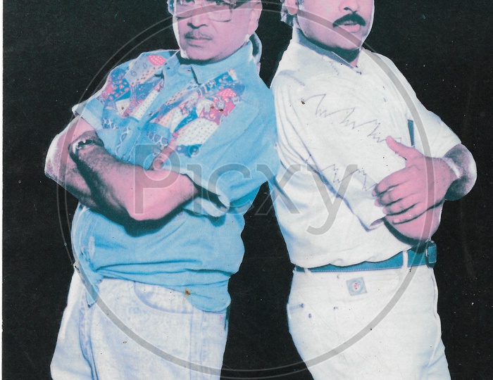 Telugu Film Actor Chiranjeevi and Akkineni Nageswara Rao