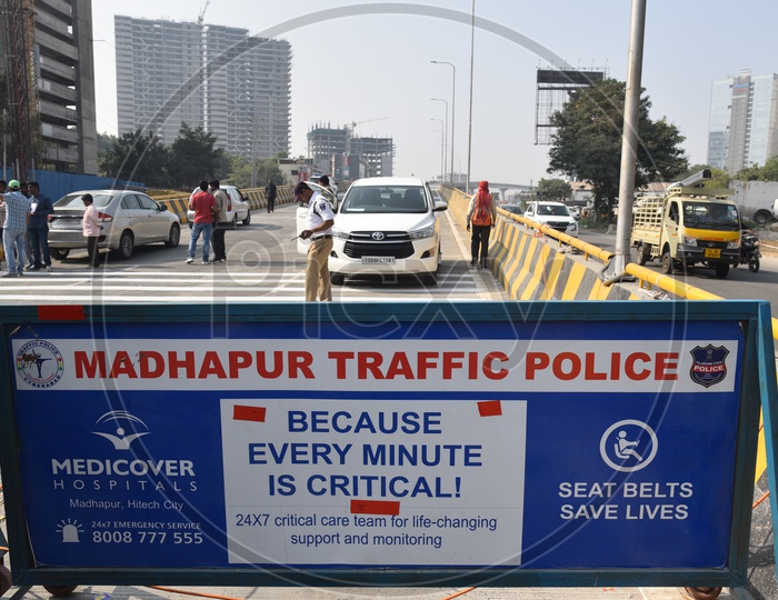 Media or Journalists, GHMC Officials on Biodiversity Flyover which was closed temporarily for Public, 25th November 2019