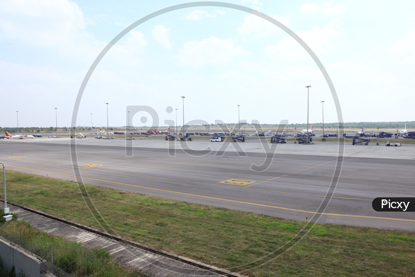 Flights Parked in Hyderabad Airport