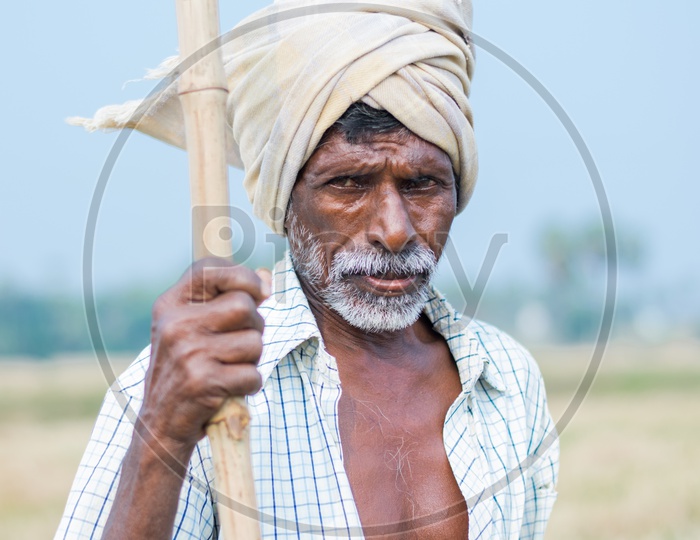 Portrait of a indian farmer