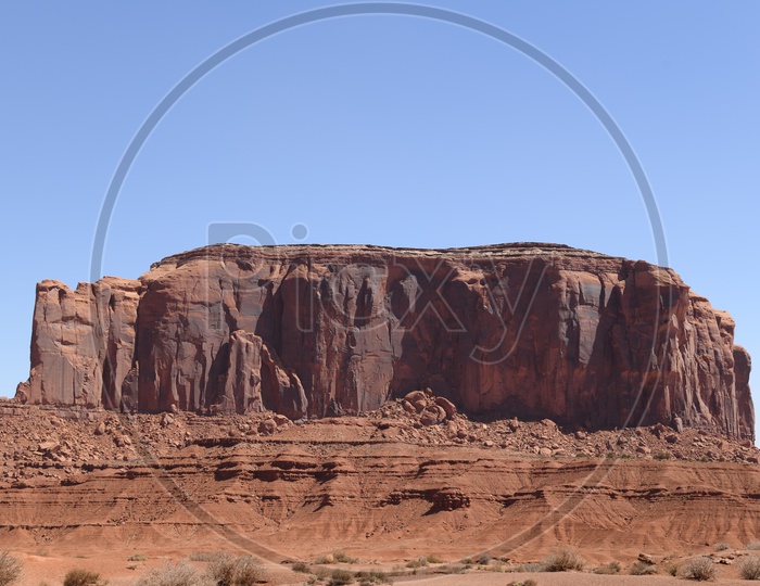 Rock Formations of Sedimentary Rocks Forming a Background