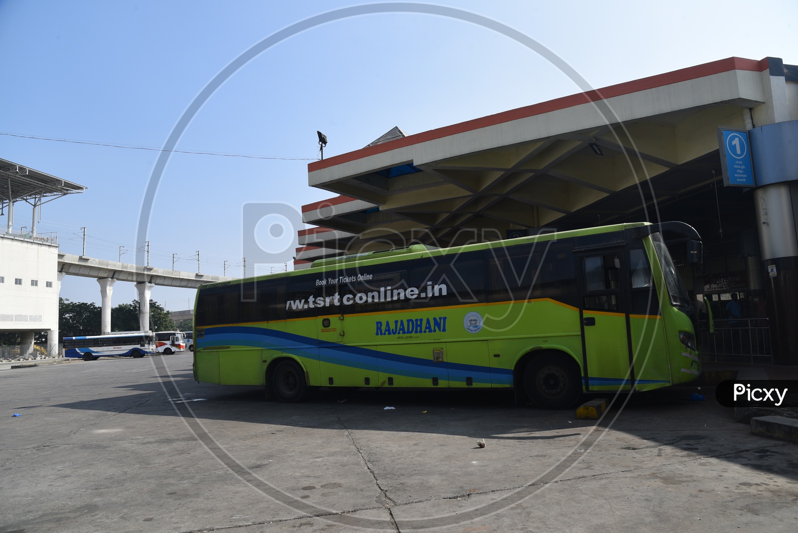 TSRTC Rajadhani Bus in MGBS Bus Station