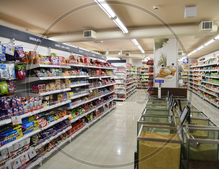Rows in Super Market With Products