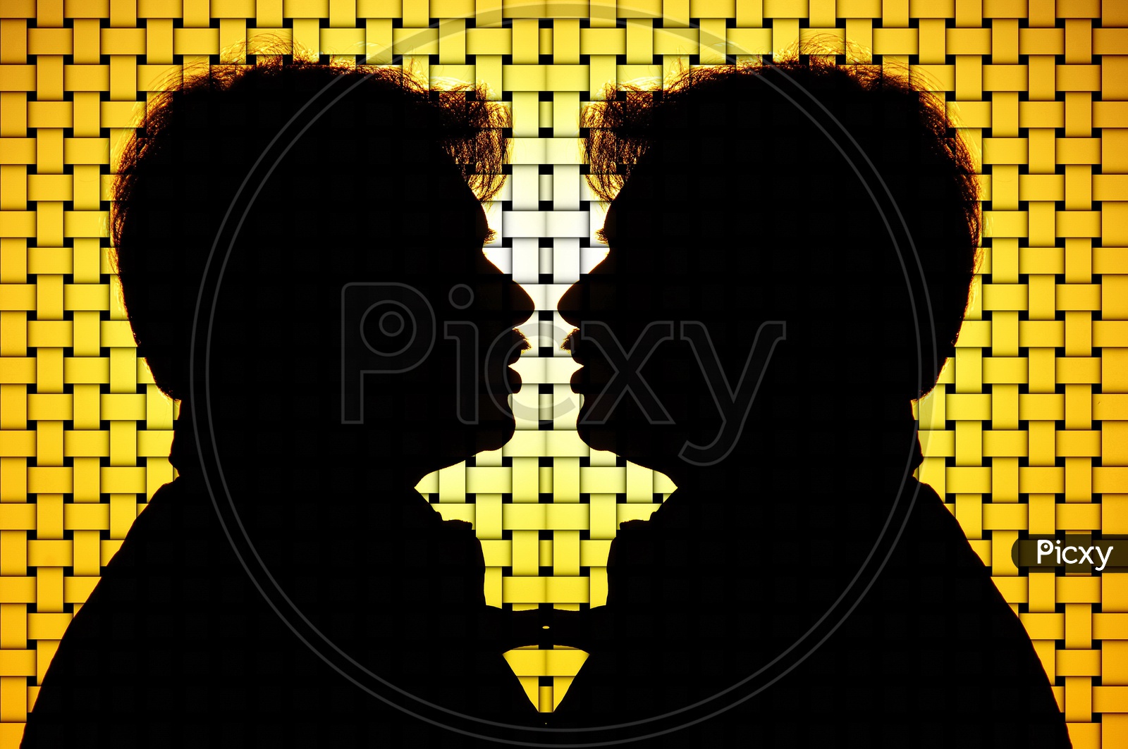 Illustration Background With  An Man Silhouette