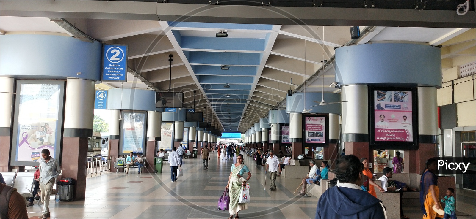 A view of Hyderabad bus station