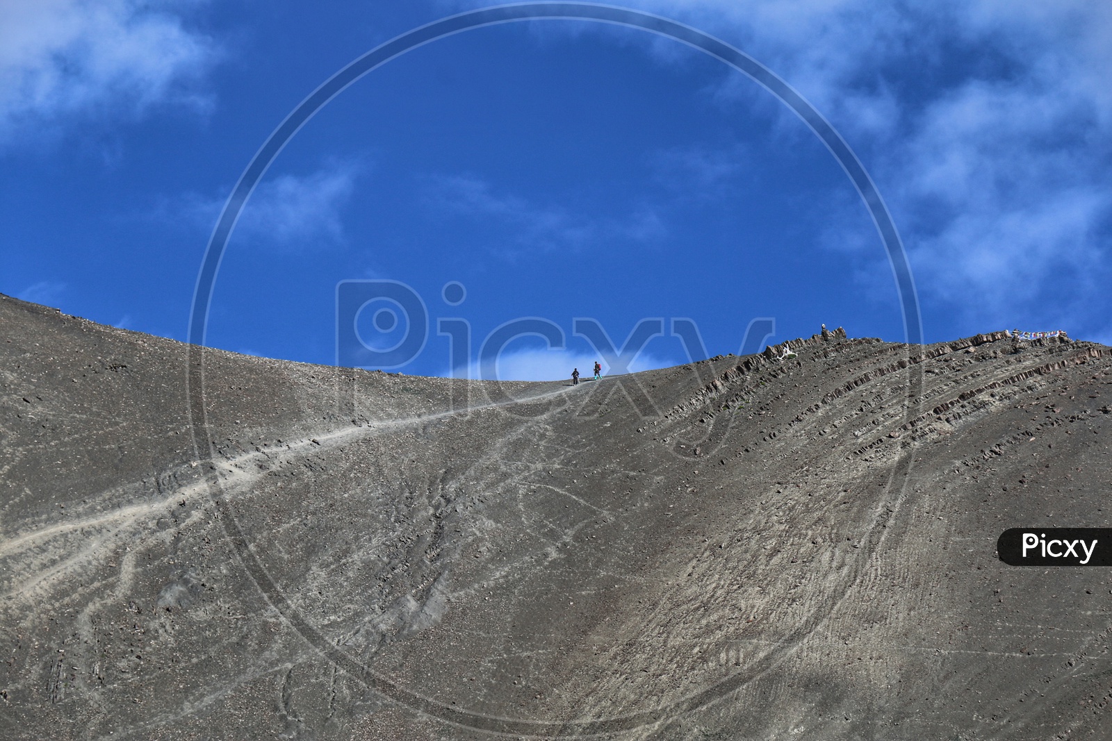 Mountains in  Ladakh With Travelers