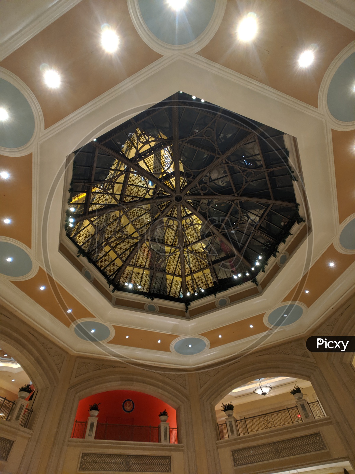 Architecture Of a mall With  Roof Designs