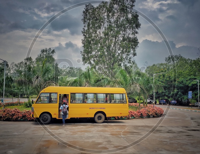 University of hyderabad campus bus